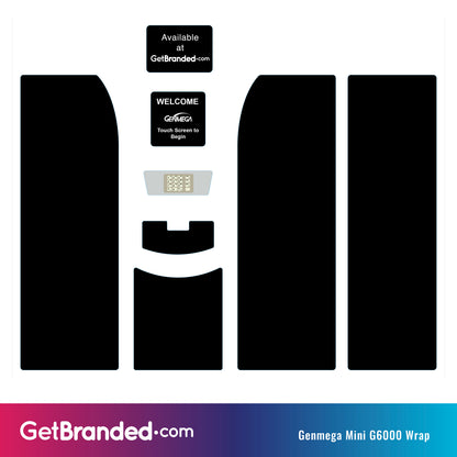 Genmega G6000 mini toy bank wrap template