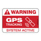 3"x2" GPS Tracking System Warning Sticker made with SharkSkin® - Enhance Security and Deter Theft