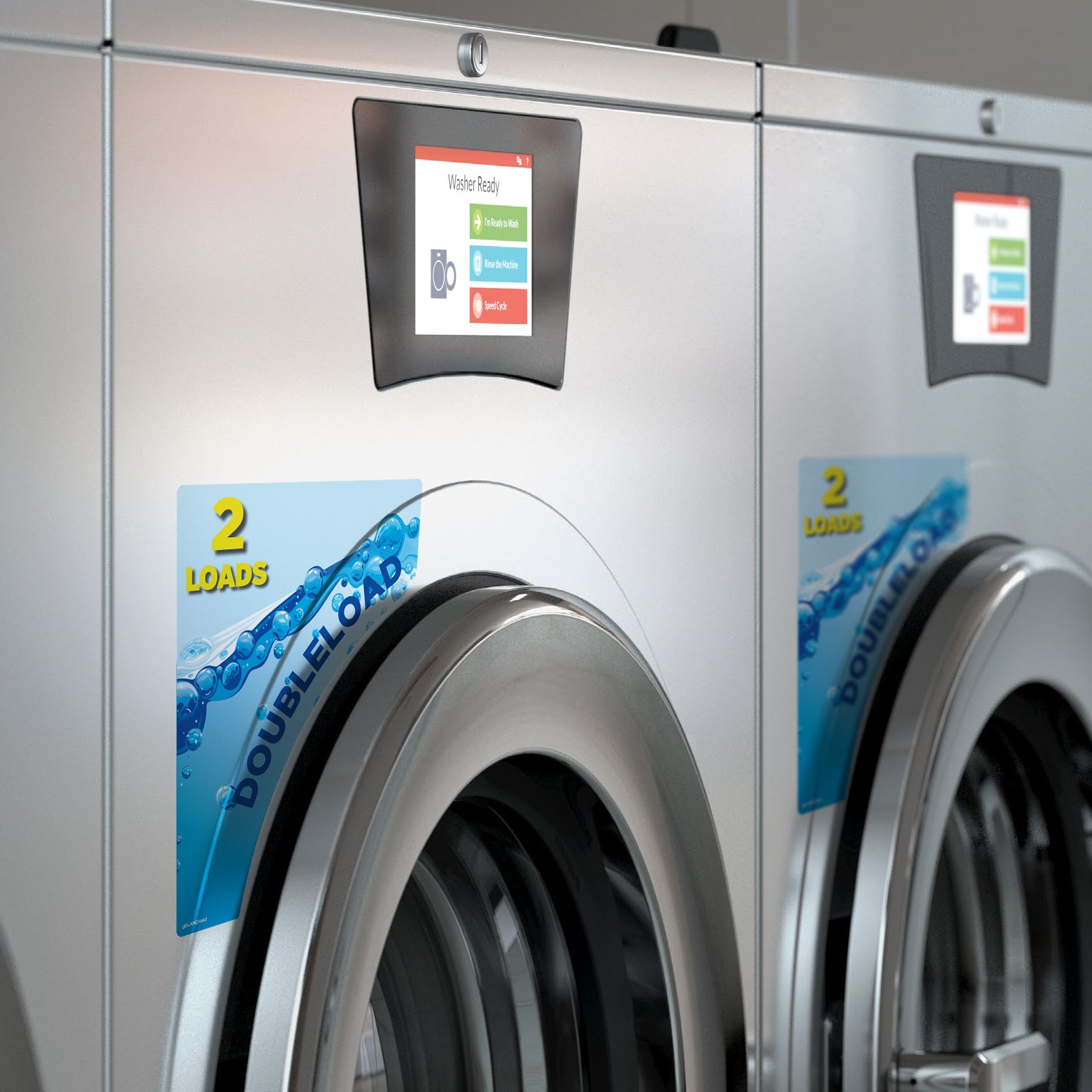 Washing Machine Inner Sticker 2 Load Size Washing Machine Decal | GetBranded.com
