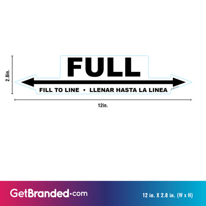 Fill to Line Decal