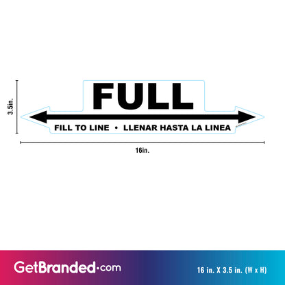 Fill to Line Decal