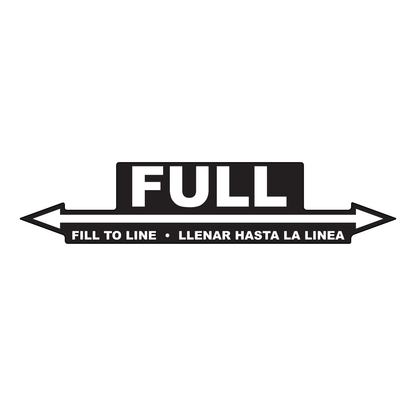Fill to Line Decal - 9"x2"