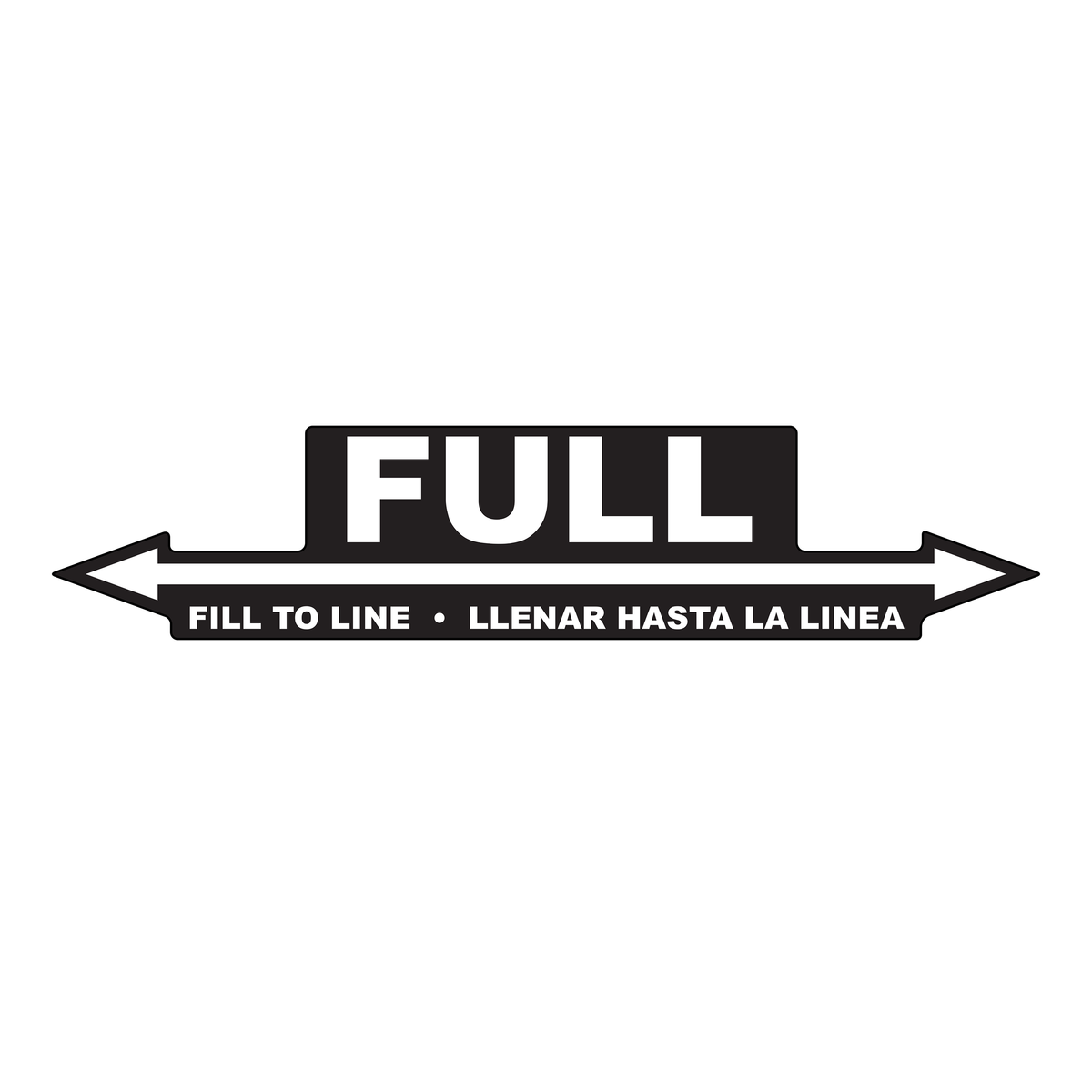 Fill to Line Decal - 12"x2.8"