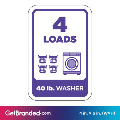 40 lb Washer Rectangle Decal