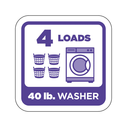 40 lb Washer Square Decal (4" x 4")
