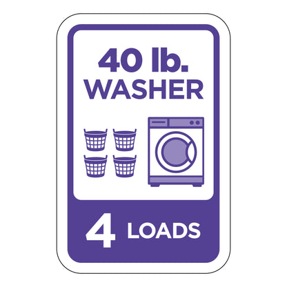 4 Loads Washer Rectangle Decal (4" x 6")