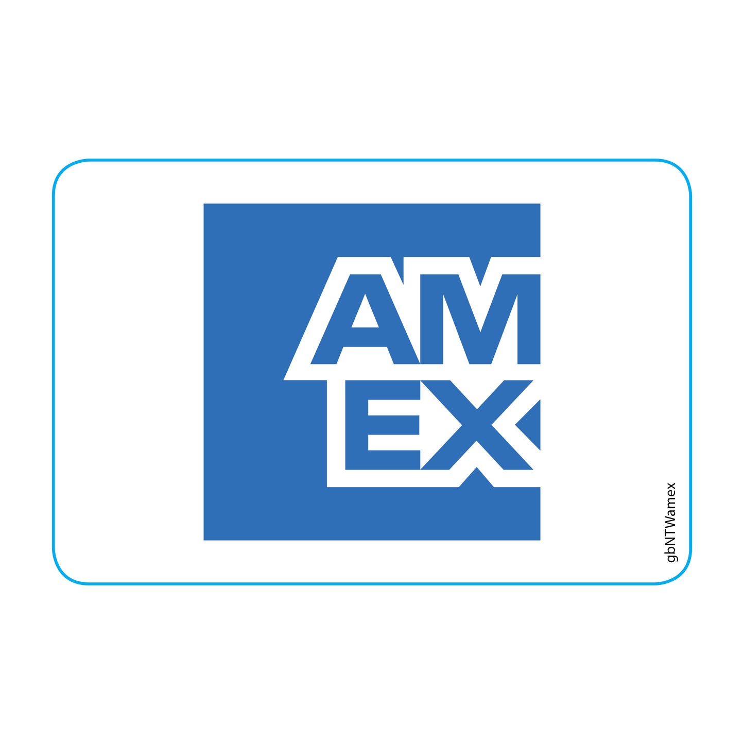 Single Network Decal, American Express.