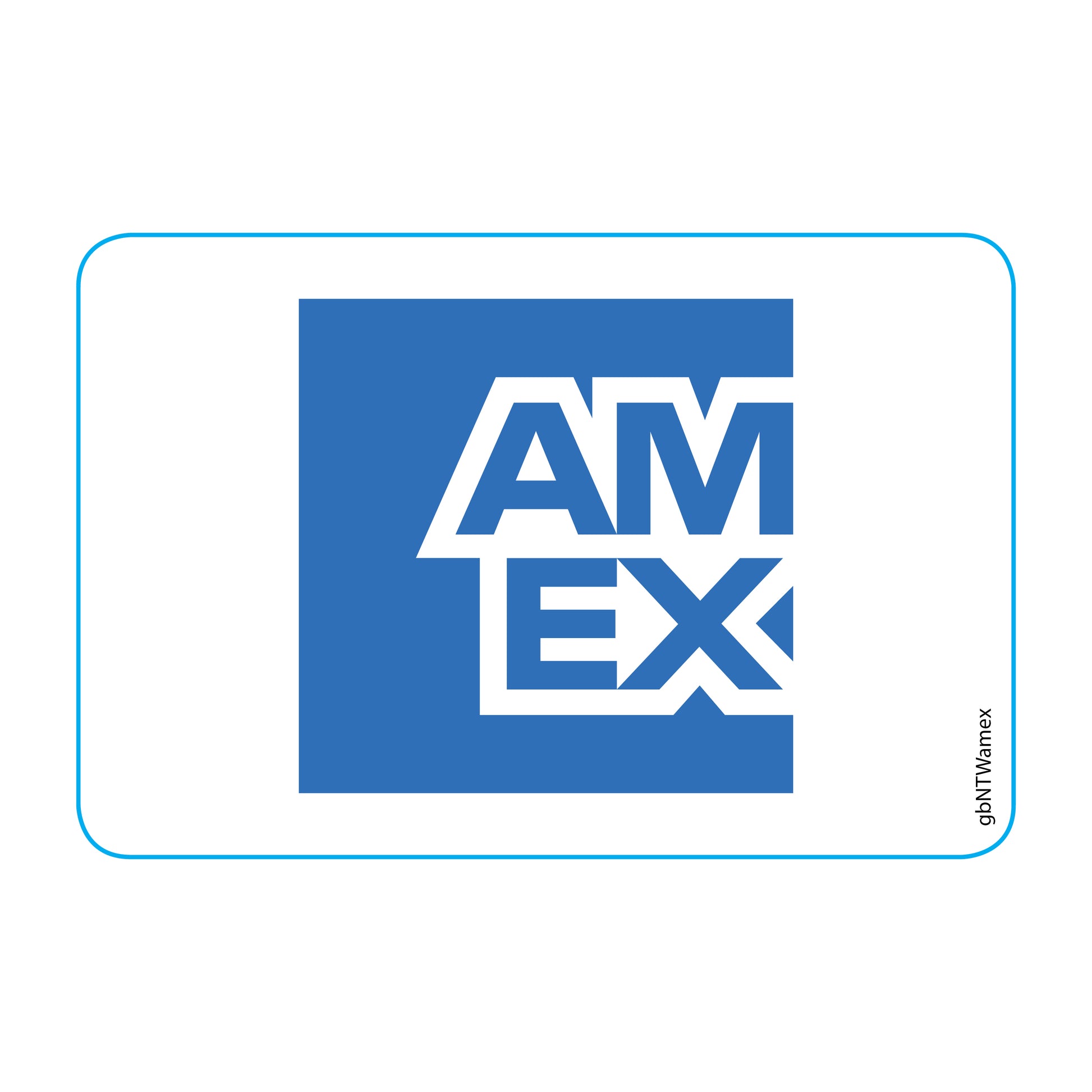 Single Network Decal, American Express.