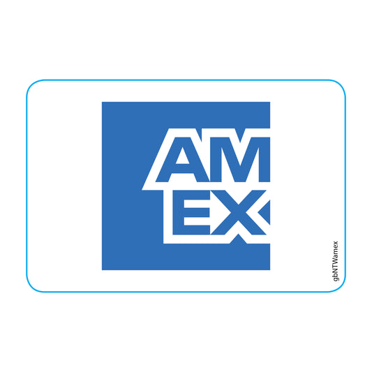 Single Network Decal, American Express.