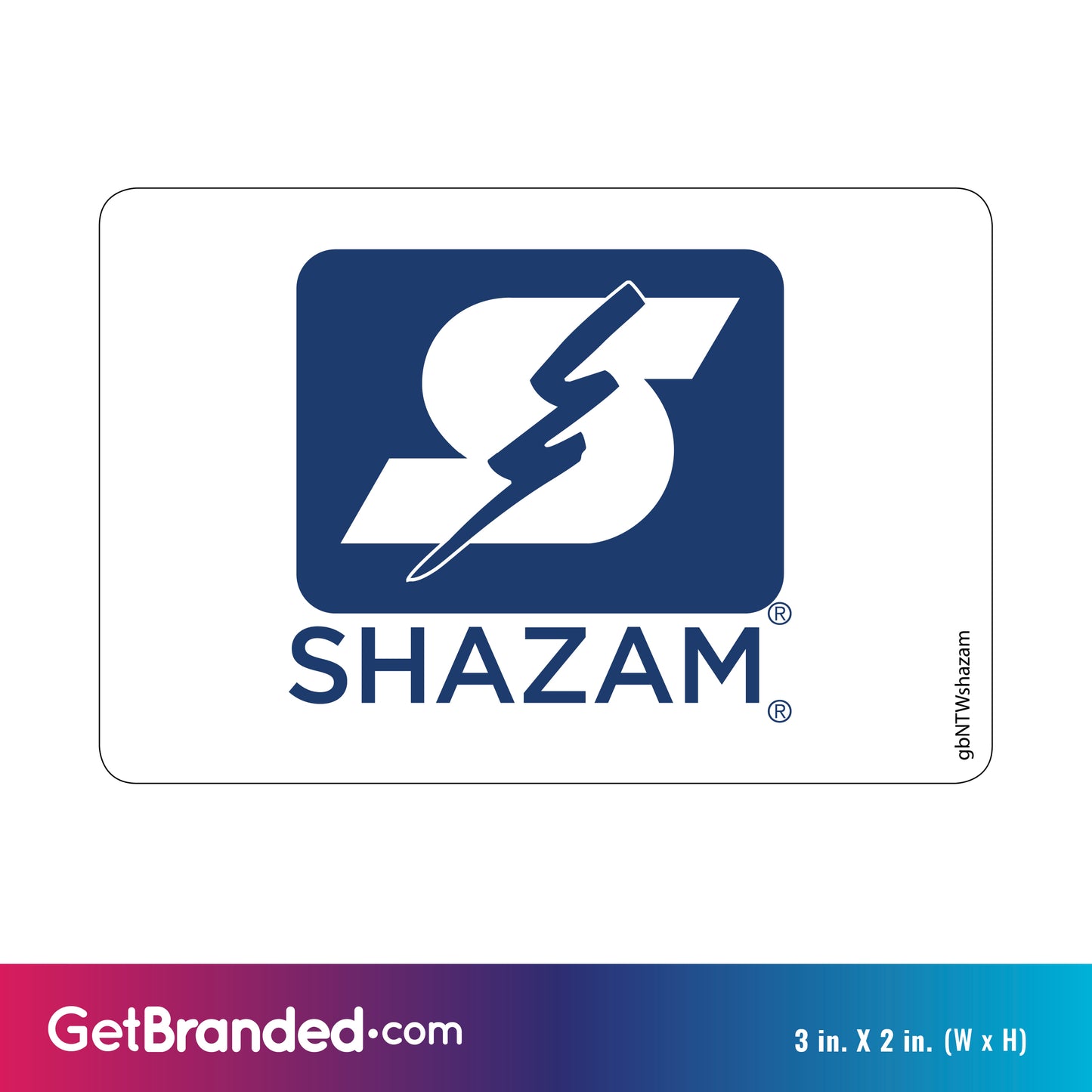 Single Network Decal, Shazam size guide.