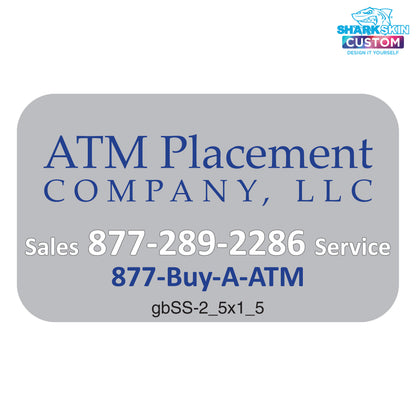 2.5" x 1.5" Sales & Service Decal