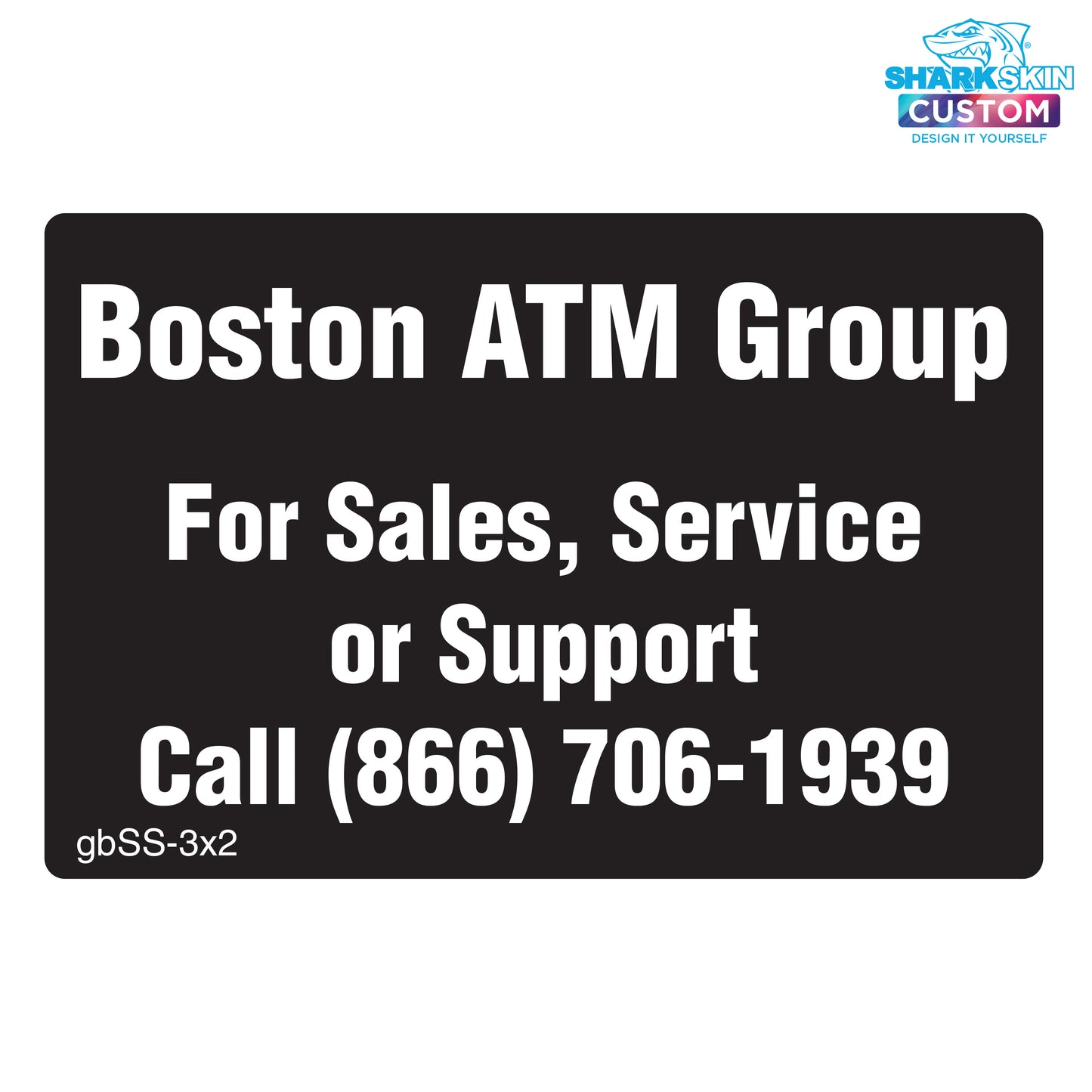 3" x 2" Sales & Service Decal