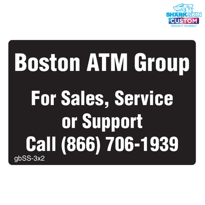 3" x 2" Sales & Service Decal