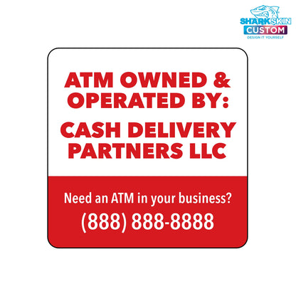 3" x 3" Sales & Service - Customizable Decal