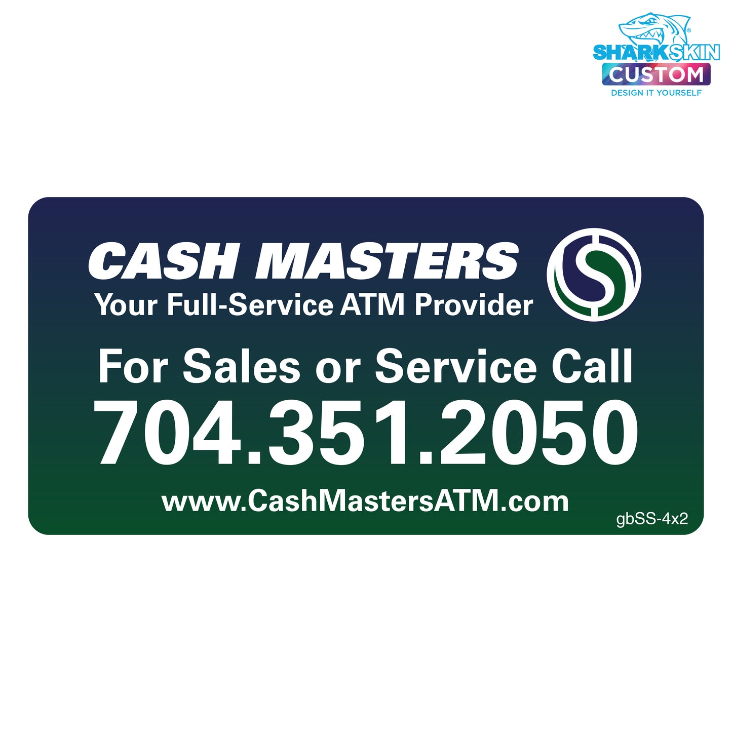 4" x 2" Sales & Service Decal