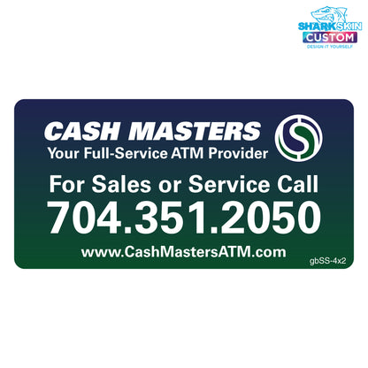 4" x 2" Sales & Service Decal