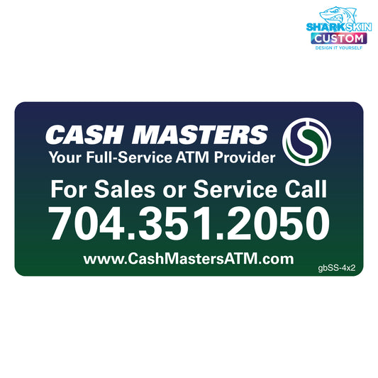 4" x 2" Sales & Service Decal