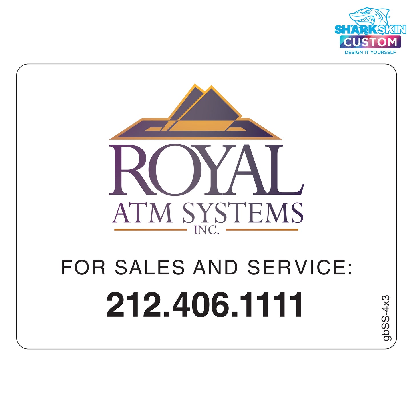 4" x 3" Sales & Service Decal