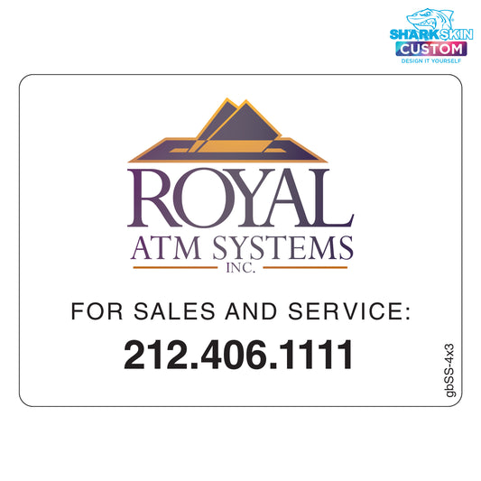 4" x 3" Sales & Service Decal