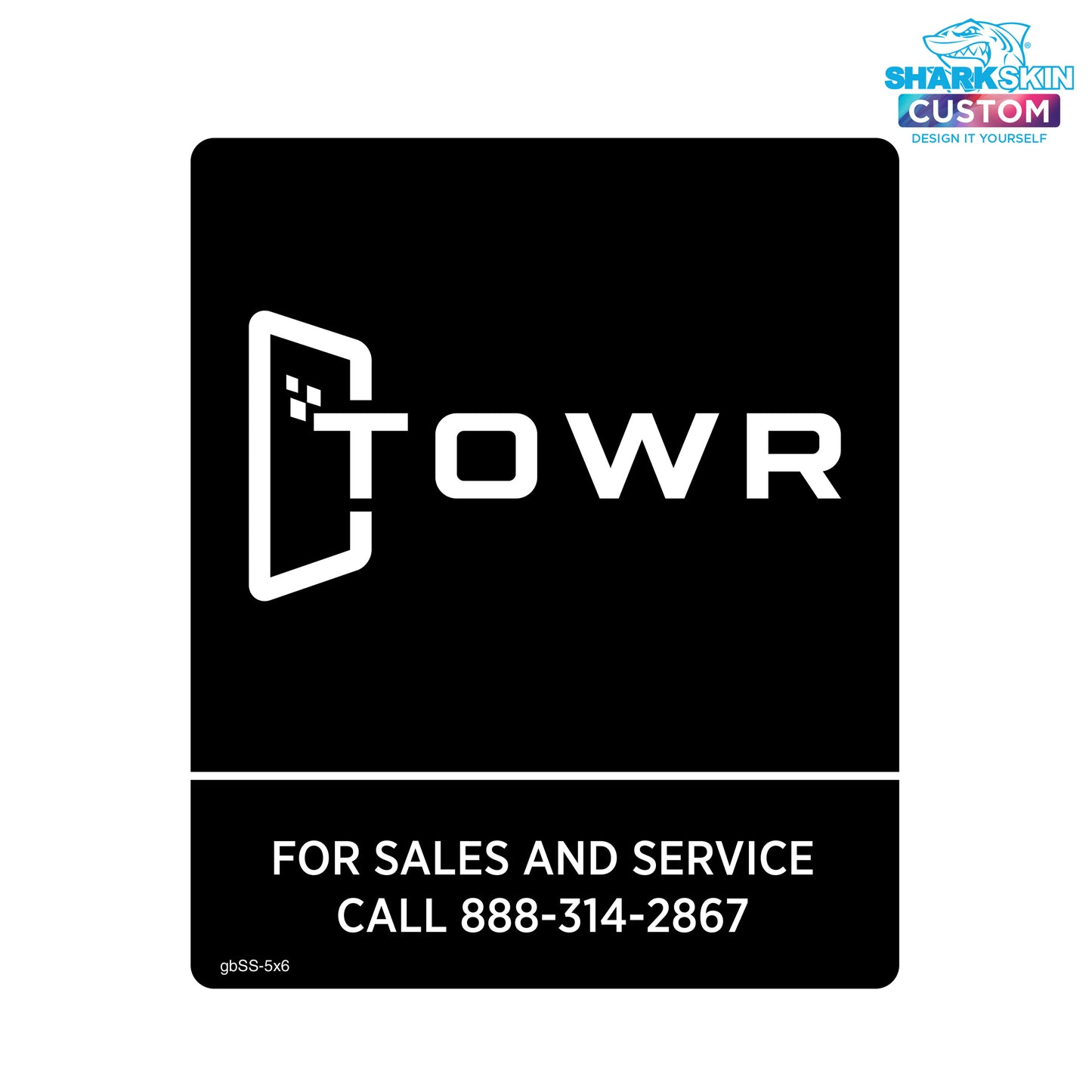 5" x 6" Sales & Service Decal
