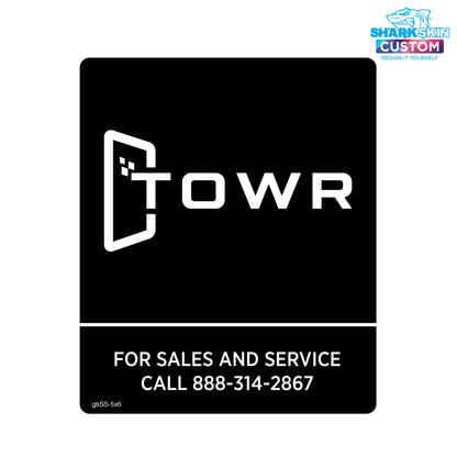 5" x 6" Sales & Service Decal
