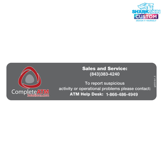 6" x 1.5" Sales & Service Decal