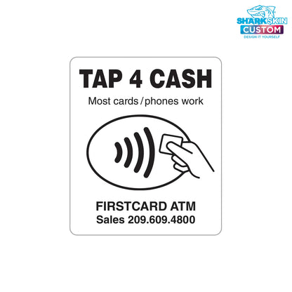 Tap 4 Cash - Customizable Decal