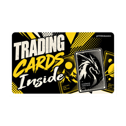 Trading Cards Inside Sticker - 5" x 3"