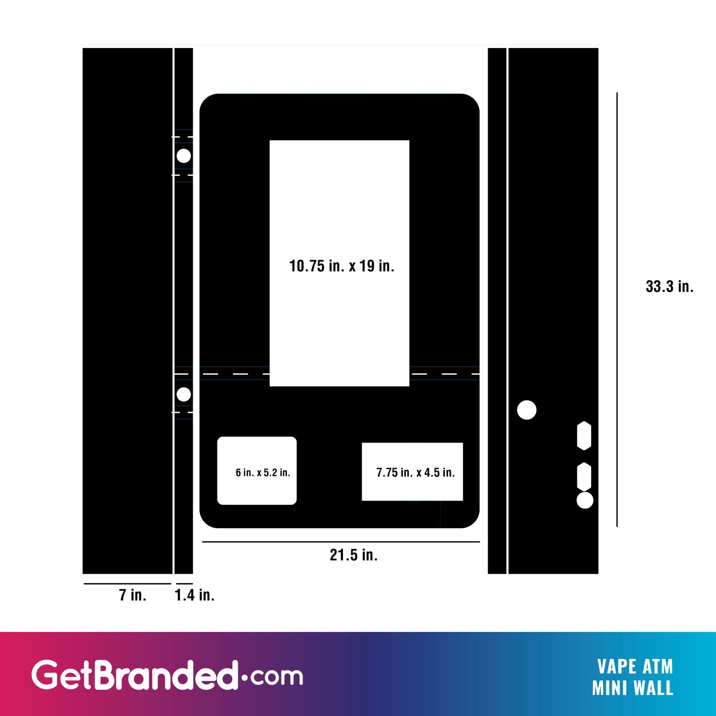 Vape Wall Vending Machine Wrap (Mini Wall)