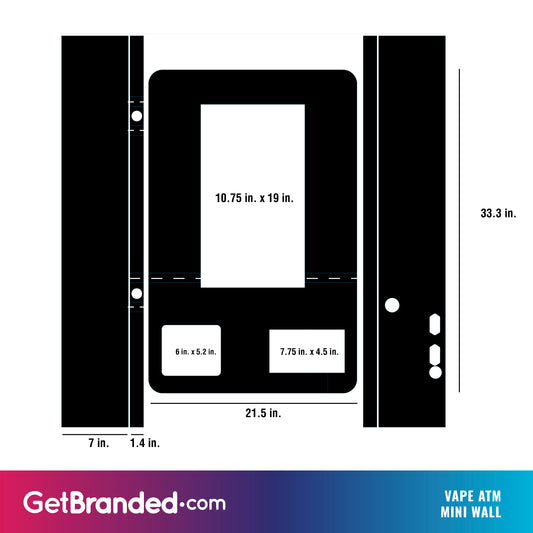 Vape Wall Vending Machine Wrap (Mini Wall)