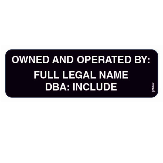 Bitstop "Owned and Operated By" Decal