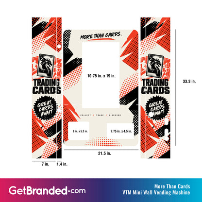 More Than Cards VTM Mini Wall Vending Machine Wrap