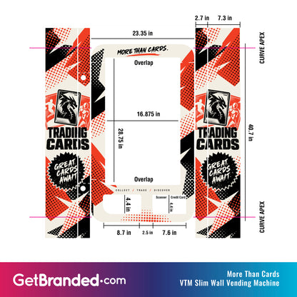More Than Cards VTM Slim Wall Vending Machine Wrap