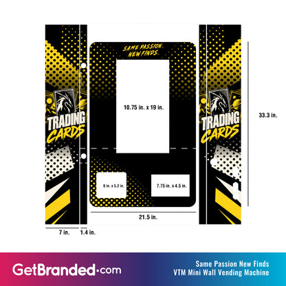 Same Passion New Finds VTM Mini Wall Vending Machine Wrap