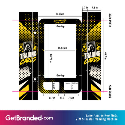 Same Passion New Finds VTM Slim Wall Vending Machine Wrap