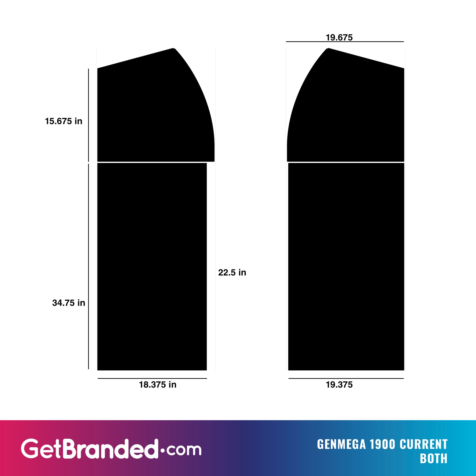 Genmega 1900 Left & Right Side SharkSkin® Panel