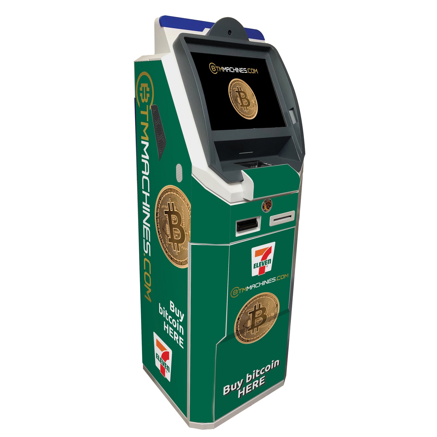 Chainbytes Universal 2-Way Bitcoin ATM Wrap (Model: 505) Rendering.