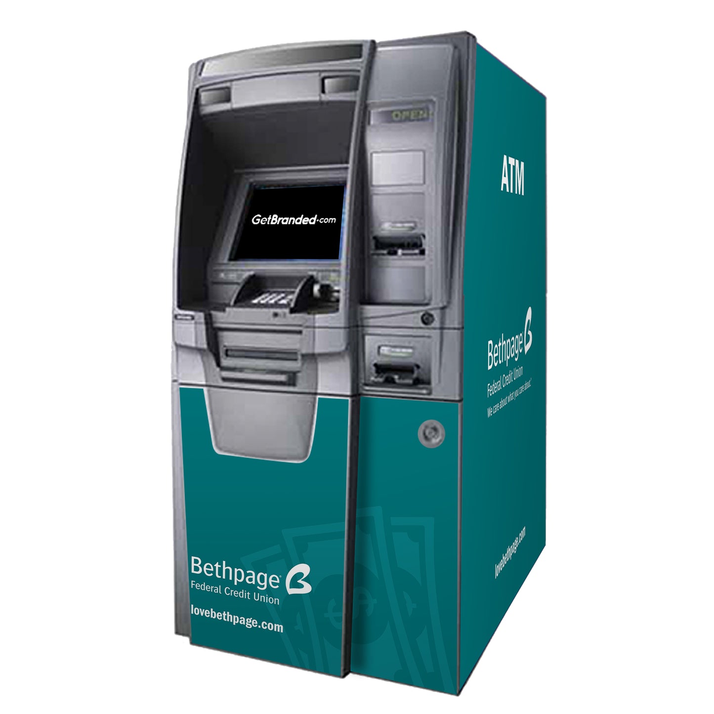 Hyosung NH7600 FFL ATM Wrap Rendering.