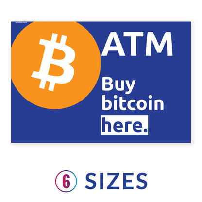 Compre Bitcoin aquí Inserto de adorno