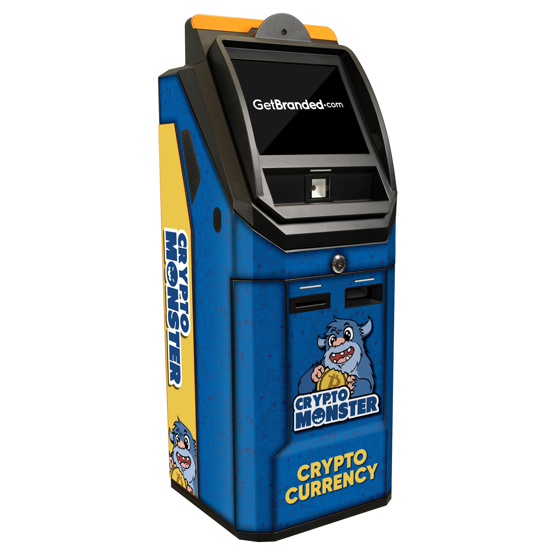 Chainbytes Universal 2-Way Bitcoin ATM Wrap (Model: 502) Rendering.