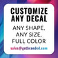 4" x 1" Sales & Service Decal