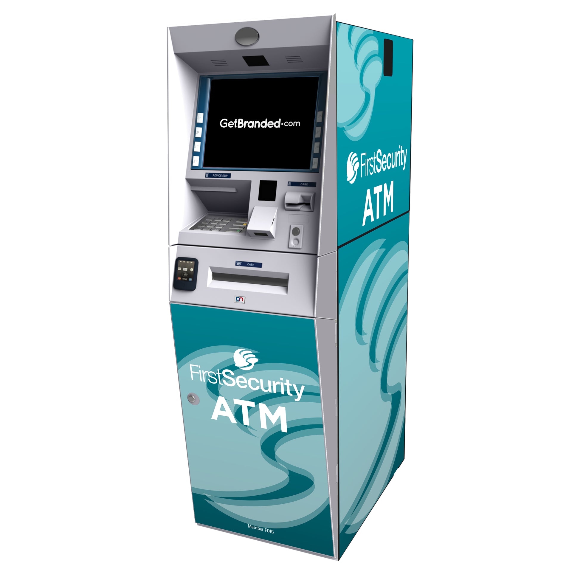 Diebold Pro Cash 280 ATM Wrap Rendering.