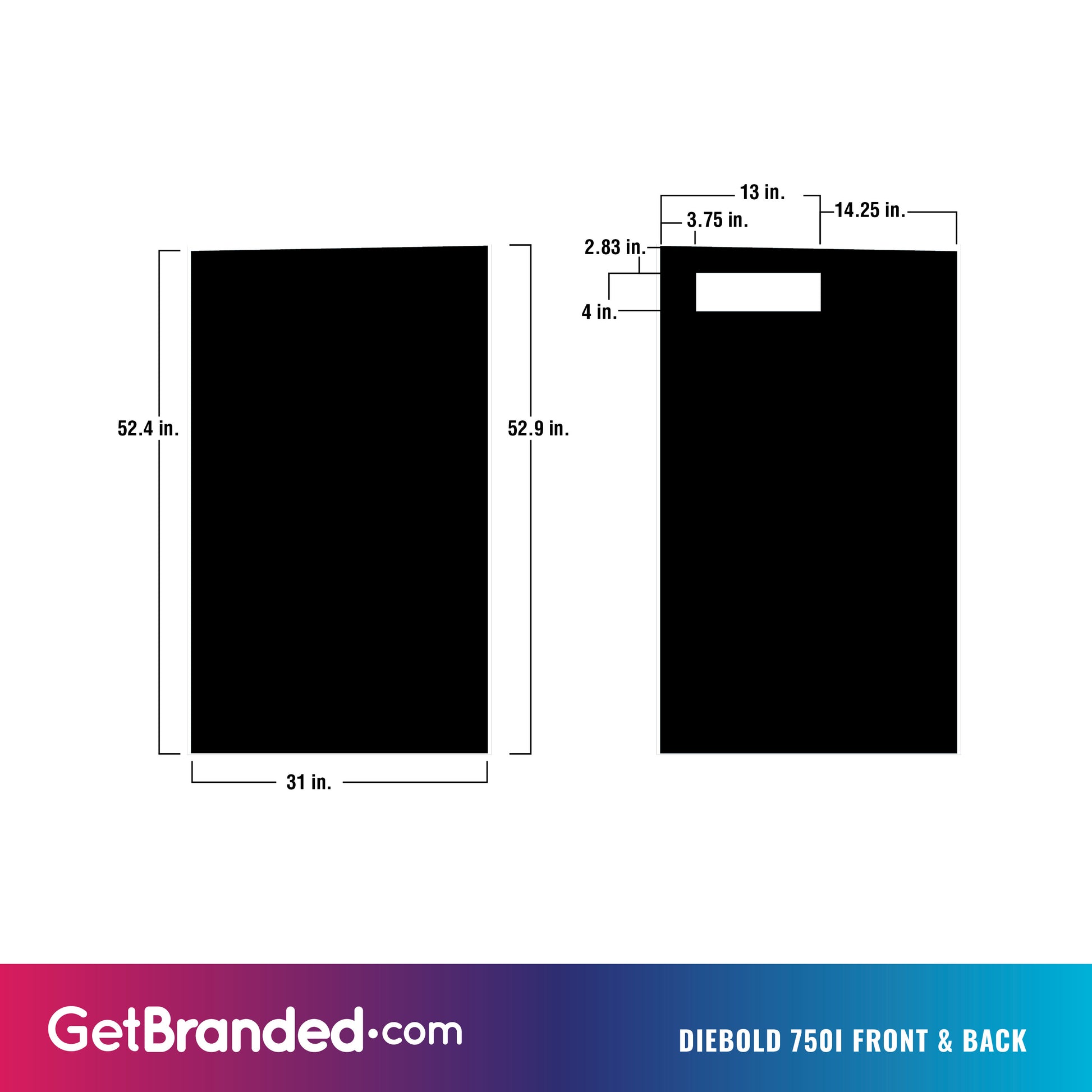 Diebold 750I Front & Back Wrap Template.