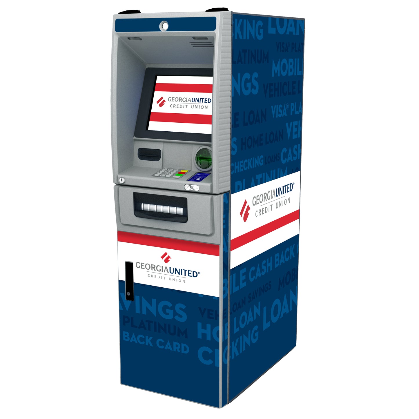 NCR SS28 (6628) ATM Wrap Rendering.