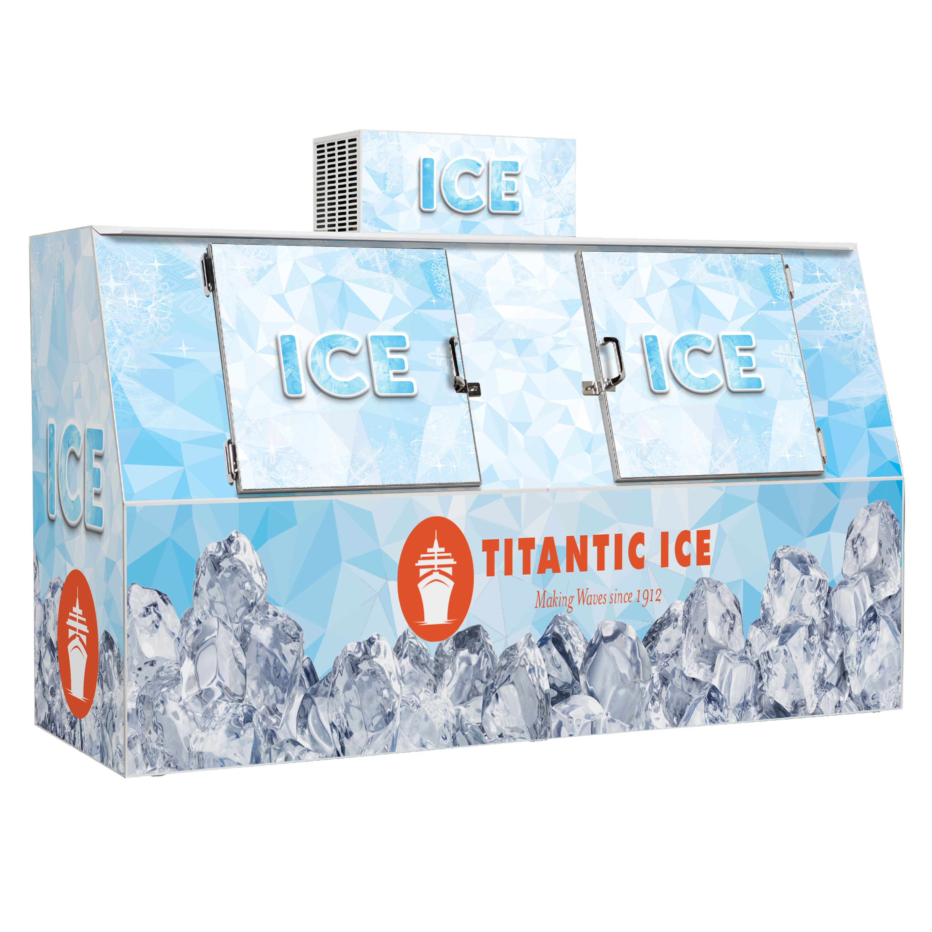 Leer Two Door Ice Machine Wrap - 97