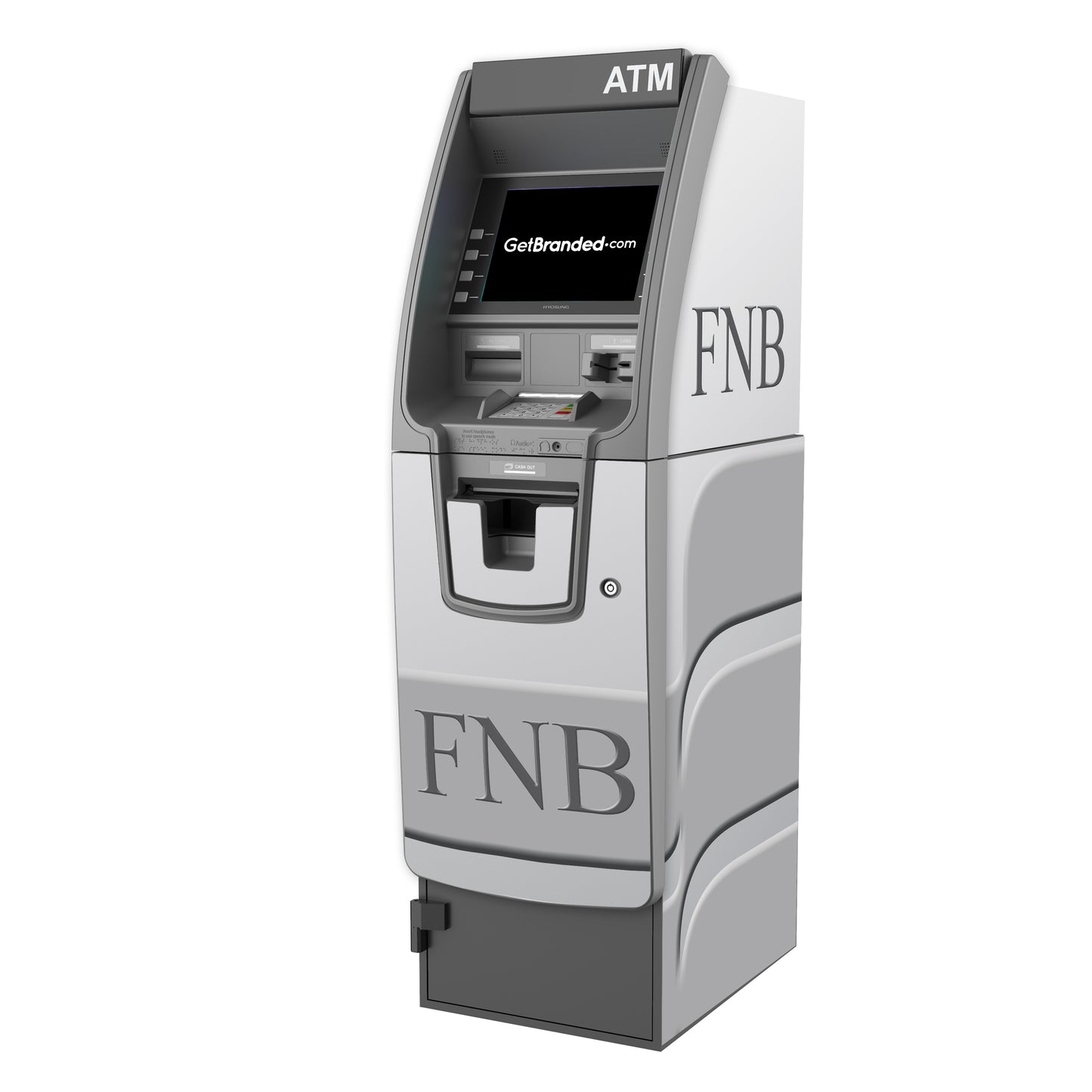 Hyosung NH5200 Level 1 ATM Wrap Rendering.