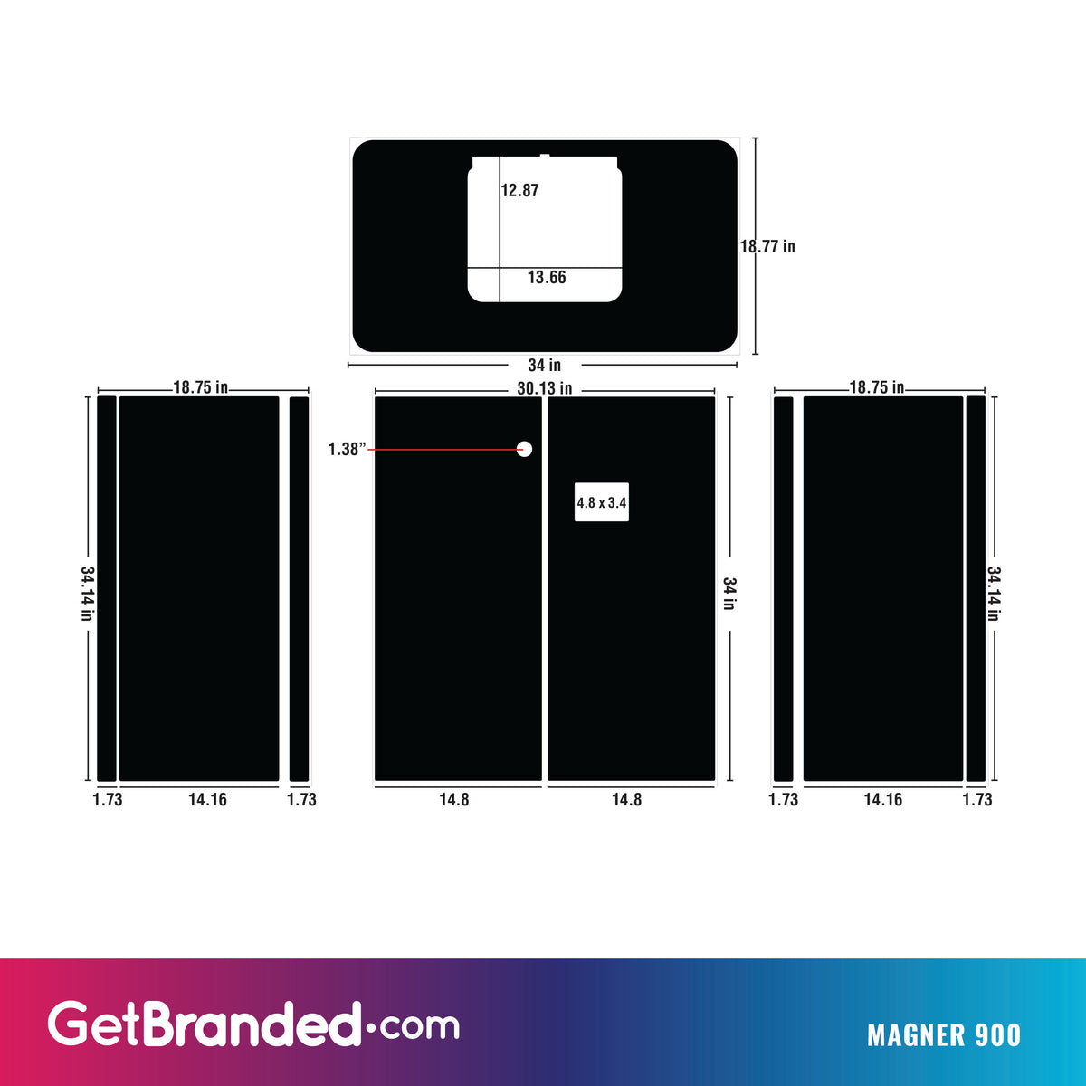 Branded Counter Wraps Magner 900 Coin Counter Wrap – GetBranded.com