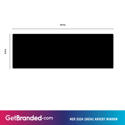 NCR SS34 (6634) ATM Advertising Window Template.