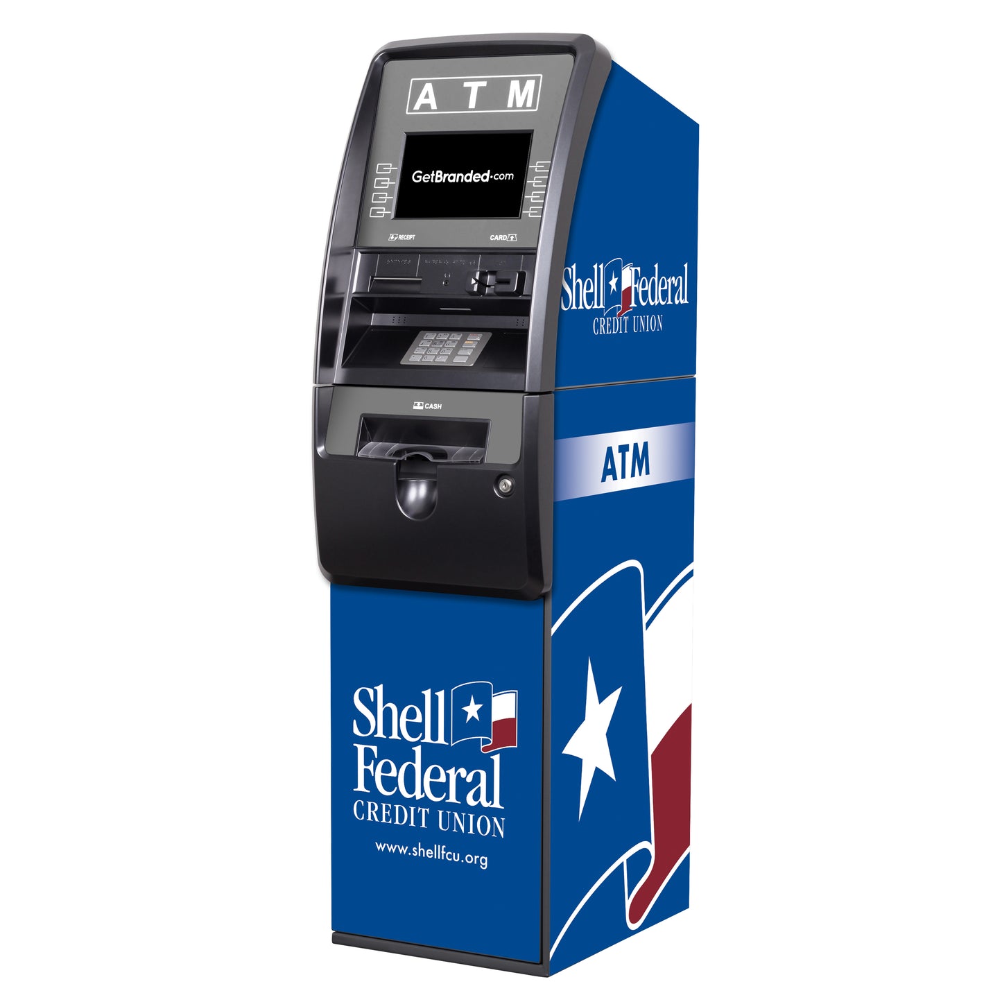 Genmega Onyx SharkSkin® ATM Wrap Rendering.