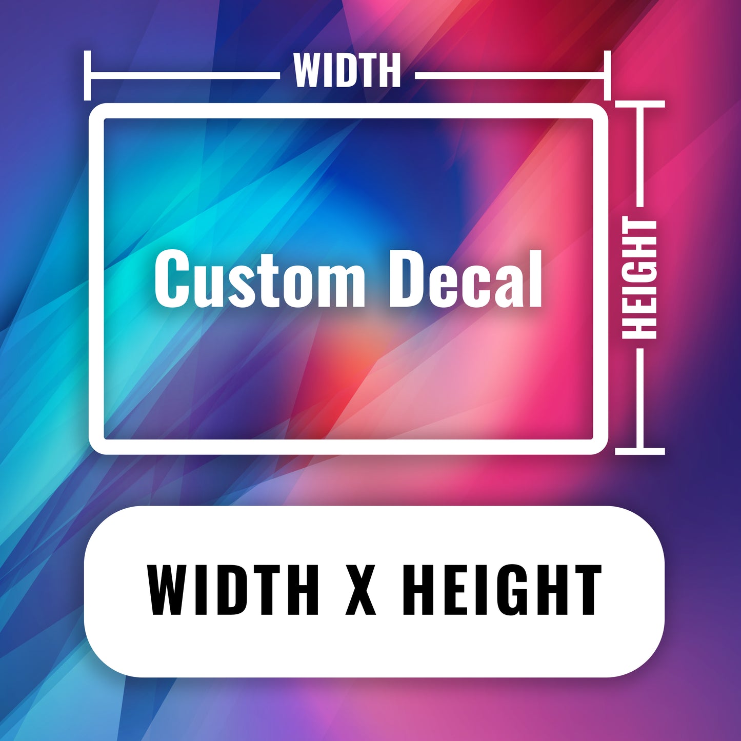 Decide your width and height.